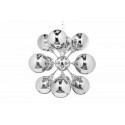 KING HOME INVICTA lampa wisząca GALAXY 72 srebrna (HL548SI/LK1-1)