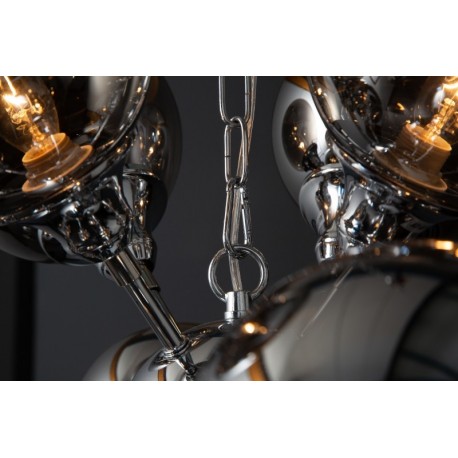 KING HOME INVICTA lampa wisząca GALAXY 72 srebrna (HL548SI/LK1-1)