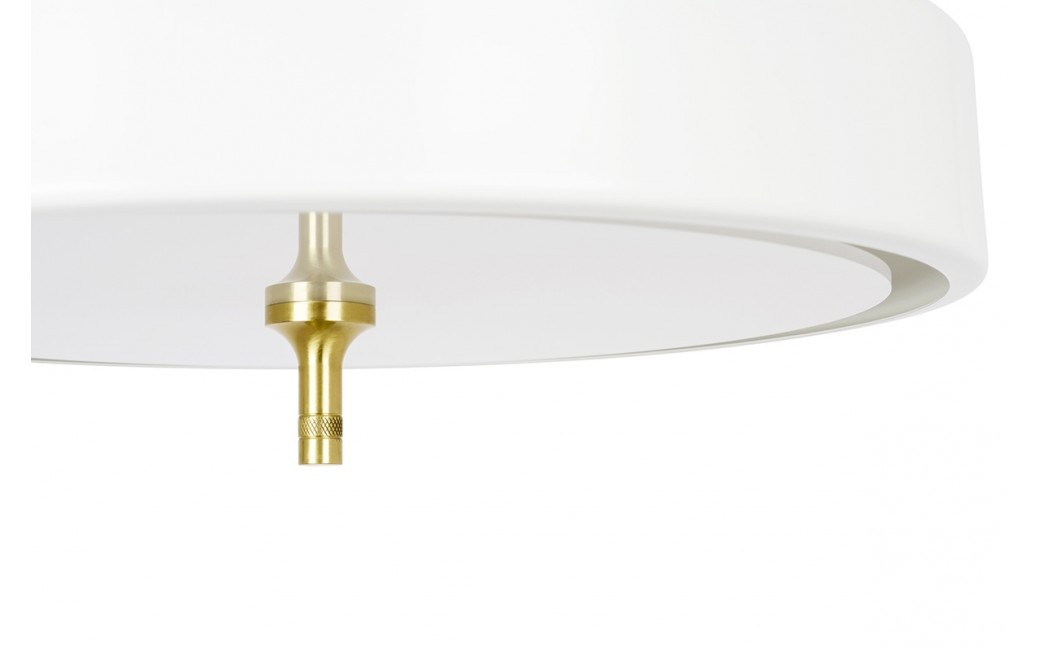 King Home Lampa wisząca ARTE biało-złota - aluminium, metal (MD21409-3B-350.WHITE)