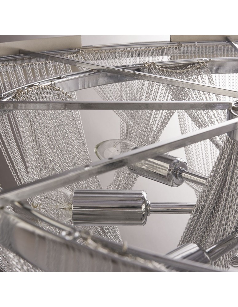 Ceiling lamps with crystals - CosmoLight Plafond ROMA C08529NI Nickel.  - product kolory-swiatla.pl 5