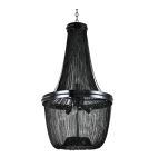 Glamour chandeliers - CosmoLight ROMA pendant lamp P04543BK Black  - product 1