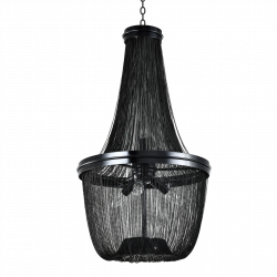 CosmoLight Lampa wisząca ROMA P04543BK Czarny 