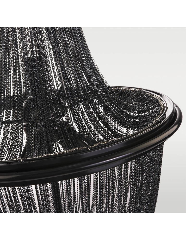 Glamour chandeliers - CosmoLight ROMA pendant lamp P04543BK Black  - product kolory-swiatla.pl 3