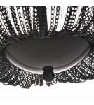 Glamour chandeliers - CosmoLight ROMA pendant lamp P04543BK Black  - product 5