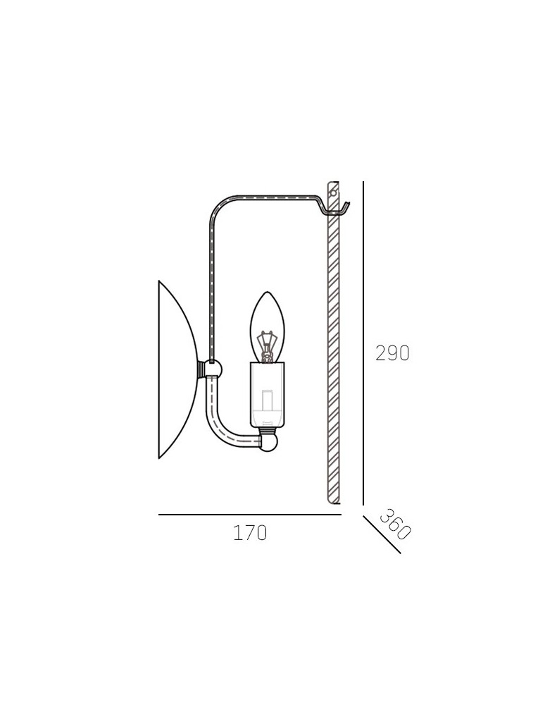 Triple wall lamps - CosmoLight Wall lamp PALERMO W03077NI Nickel  - product kolory-swiatla.pl 2