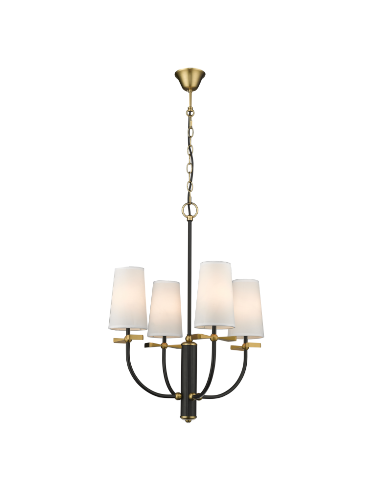 Modern chandeliers - CosmoLight BOW pendant lamp P04183BK Black Brass  - product kolory-swiatla.pl 2