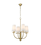 Modern chandeliers - CosmoLight BOW pendant lamp P04190BR Brass  - product 2