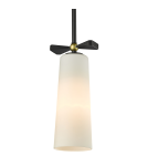 Pendant lamps - CosmoLight BOW pendant lamp P01121BK Black Brass  - product 1