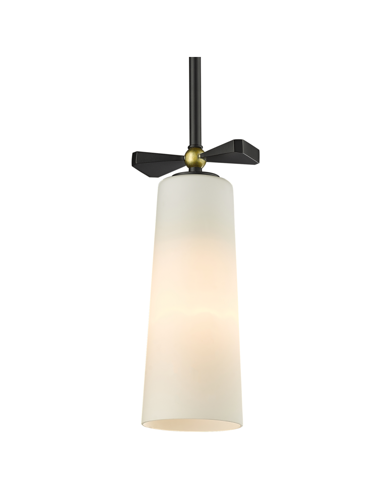 Pendant lamps - CosmoLight BOW pendant lamp P01121BK Black Brass  - product kolory-swiatla.pl 1
