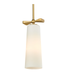 Brass-colored pendant lamps - CosmoLight BOW pendant lamp P01138BR Brass  - product 1