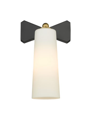 CosmoLight Wall lamp BOW W01169BK Black Brass 