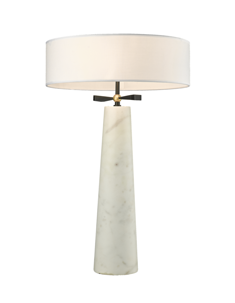 Table lamps with lampshade - CosmoLight BOW Table Lamp T02107BK Black Brass  - product kolory-swiatla.pl 1