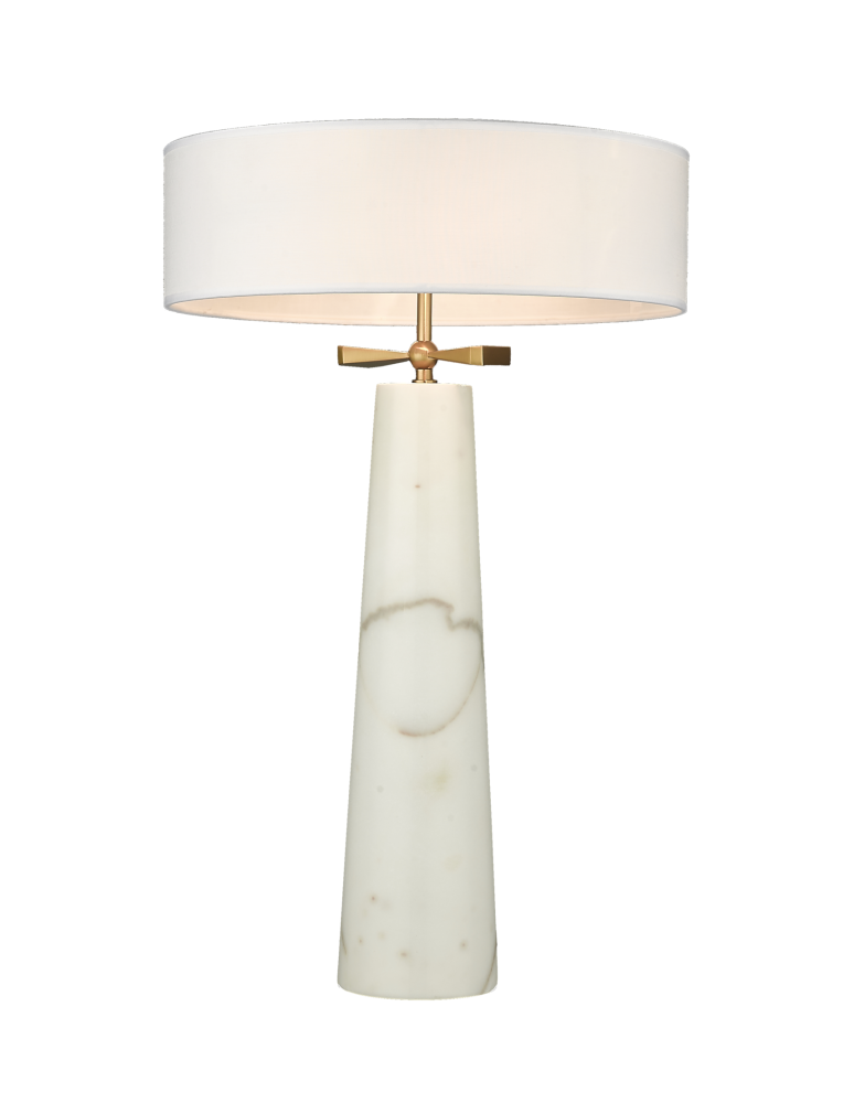 Table lamps with lampshade - CosmoLight BOW Table Lamp T02114BR Brass  - product kolory-swiatla.pl 1