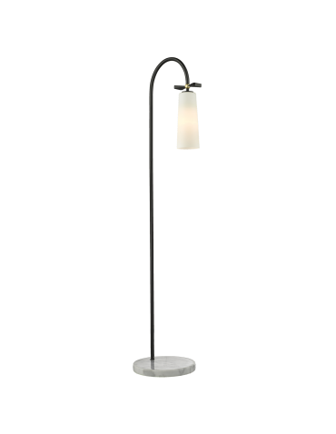 CosmoLight BOW Standing Lamp F01145BK Black Brass 