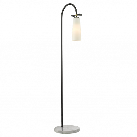 CosmoLight Lampa stojąca BOW F01145BK Czarny Mosiądz 