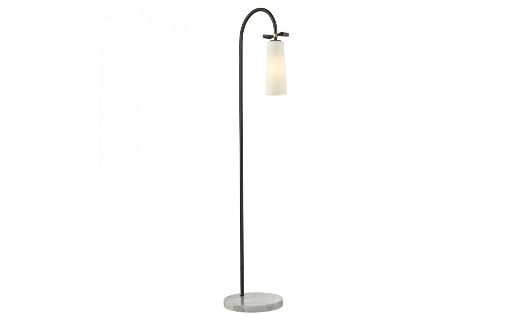 CosmoLight Lampa stojąca BOW F01145BK Czarny Mosiądz 