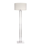 Floor lamps with lampshade - CosmoLight ATHENS standing lamp F01451CH-WH chrome - product 1