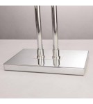 Floor lamps with lampshade - CosmoLight ATHENS standing lamp F01451CH-WH chrome - product 3