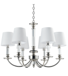 Chandeliers - CosmoLight SIENA pendant lamp P06308NI-WH nickel - product 1