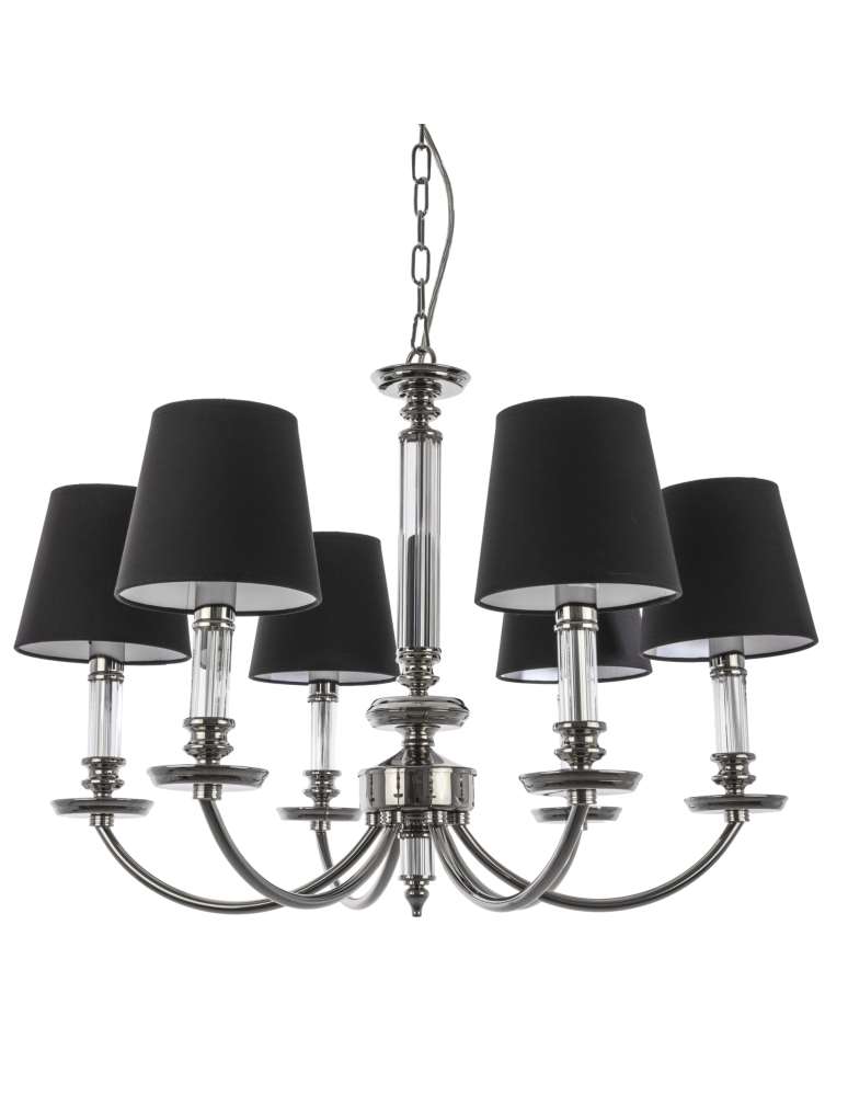 Chandeliers - CosmoLight SIENA pendant lamp P06308NI-WH nickel - product kolory-swiatla.pl 2