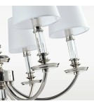 Chandeliers - CosmoLight SIENA pendant lamp P06308NI-WH nickel - product 3