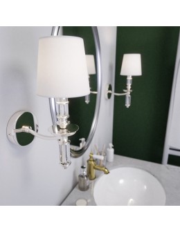 CosmoLight SIENA wall lamp W01315NI-WH nickel - product 2