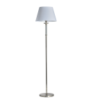 Floor lamps with lampshade - CosmoLight SIENA standing lamp F01322NI-WH nickel - product 1