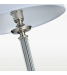 Floor lamps with lampshade - CosmoLight SIENA standing lamp F01322NI-WH nickel - product 2