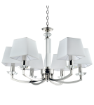 Modern chandeliers - CosmoLight DUBAI pendant lamp P06346NI-WH nickel - product 1