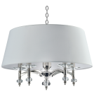 Hampton style pendant lamps - CosmoLight VERONA pendant lamp P05377NI-WH nickel - product 1
