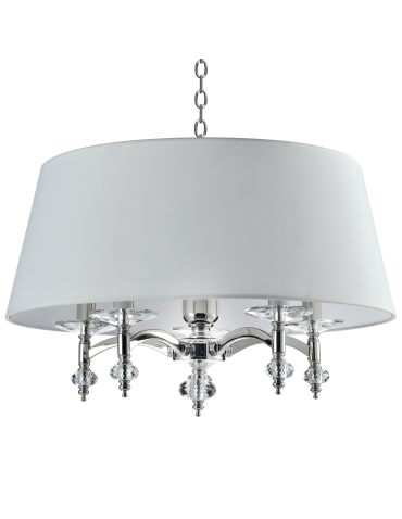 CosmoLight VERONA pendant lamp P05377NI-WH nickel