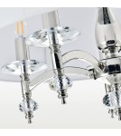 Hampton style pendant lamps - CosmoLight VERONA pendant lamp P05377NI-WH nickel - product 2