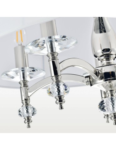 CosmoLight Lampa wisząca VERONA P05377NI-WH nikiel - produkt 2
