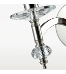 Wall lamps with lampshade - CosmoLight Wall lamp VERONA W01360NI-WH nickel - product 2