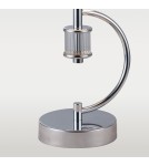 Table lamps with lampshade - CosmoLight LIVERPOOL table lamp T01193CH-WH chrome. - product 2