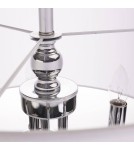 Hampton style pendant lamps - CosmoLight ABU DHABI pendant lamp P05406CH-WH chrome - product 2
