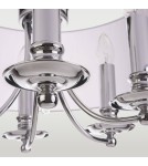 Hampton style pendant lamps - CosmoLight ABU DHABI pendant lamp P05406CH-WH chrome - product 3