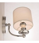 Wall lamps with lampshade - CosmoLight ABU DHABI Wall lamp W01888CH-WH chrome - product 2