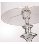 Table lamps with lampshade - CosmoLight ABU DHABI table lamp T01413CH-WH chrome. - product 4