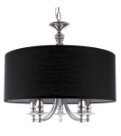 Hampton style pendant lamps - CosmoLight ABU DHABI pendant lamp P05697CH-BK chrome - product 1