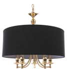 Hampton style pendant lamps - CosmoLight ABU DHABI pendant lamp P05896AU-BK gold. - product 1