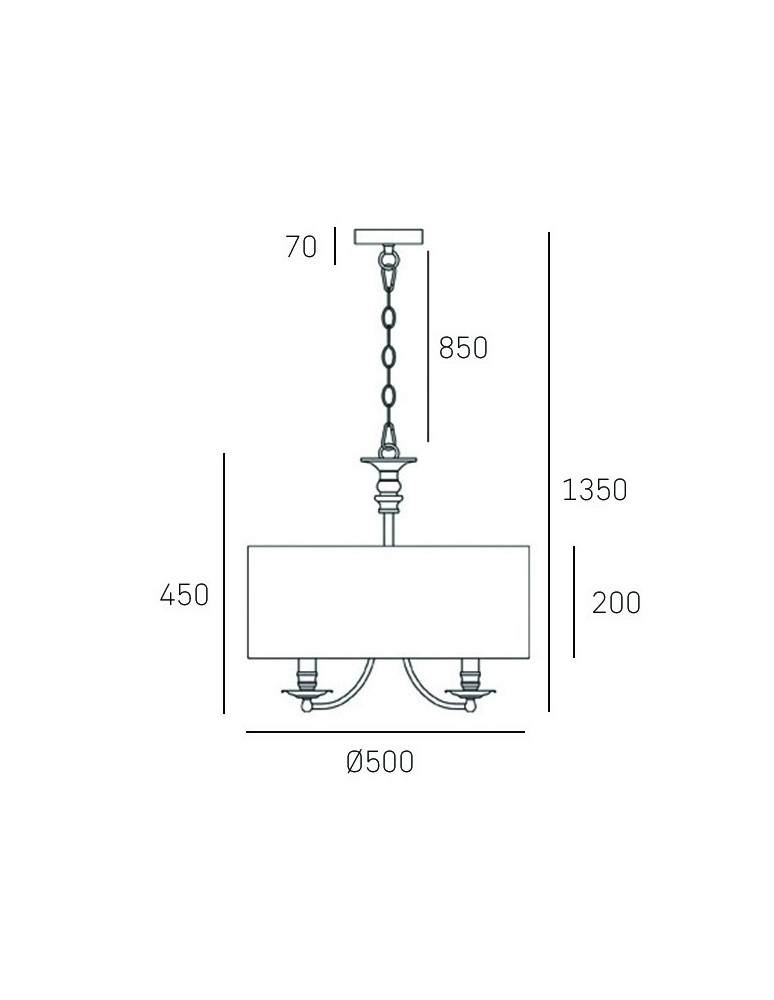 Hampton style pendant lamps - CosmoLight ABU DHABI pendant lamp P05896AU-BK gold. - product kolory-swiatla.pl 3