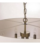 Hampton style pendant lamps - CosmoLight ABU DHABI pendant lamp P06871BR-WH brass - product 2