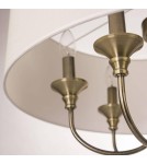 Hampton style pendant lamps - CosmoLight ABU DHABI pendant lamp P06871BR-WH brass - product 3