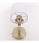 Wall lamps with lampshade - CosmoLight ABU DHABI Wall lamp W01844BR-WH brass - product 3