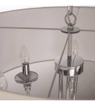 Hampton style pendant lamps - CosmoLight ABU DHABI pendant lamp P06512CH-WH chrome - product 4