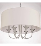 Hampton style pendant lamps - CosmoLight ABU DHABI pendant lamp P06512CH-WH chrome - product 5