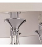 Hampton style pendant lamps - CosmoLight ABU DHABI pendant lamp P06512CH-WH chrome - product 6