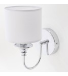 Wall lamps with lampshade - CosmoLight ABU DHABI Wall lamp W01837CH-WH chrome - product 3