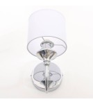 Wall lamps with lampshade - CosmoLight ABU DHABI Wall lamp W01837CH-WH chrome - product 4